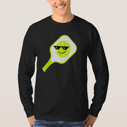 8-bits Nft Pixel Pickleball met zonnebrillen T-shirt (Voorkant)