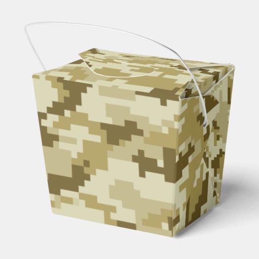 8-bits Pixel Digital Desert Camouflage / Camo Bedankdoosjes (Achterkant)