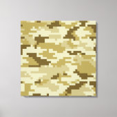 8-bits Pixel Digital Desert Camouflage / Camo Canvas Afdruk (Voorkant)