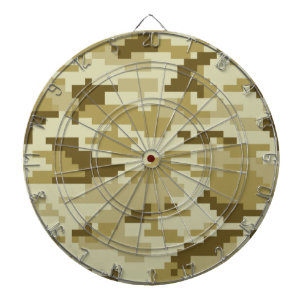 8-bits Pixel Digital Desert Camouflage / Camo Dartbord