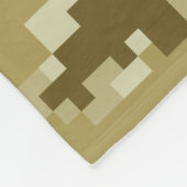 8-bits Pixel Digital Desert Camouflage / Camo Fleece Deken (Hoek)
