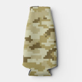 8-bits Pixel Digital Desert Camouflage / Camo Flesjeskoeler (Voorkant)