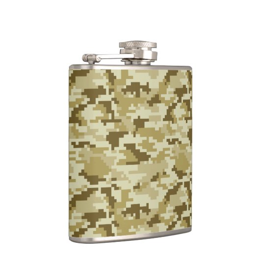 8-bits Pixel Digital Desert Camouflage / Camo Heupfles (Rechts)