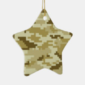 8-bits Pixel Digital Desert Camouflage / Camo Keramisch Ornament (Rechts)
