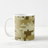 8-bits Pixel Digital Desert Camouflage / Camo Koffiemok (Links)