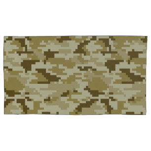 8-bits Pixel Digital Desert Camouflage / Camo Kussensloop