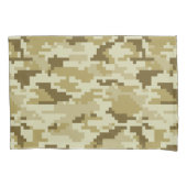8-bits Pixel Digital Desert Camouflage / Camo Kussensloop (Voorkant)