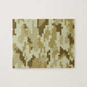 8-bits Pixel Digital Desert Camouflage / Camo Legpuzzel (Horizontaal)