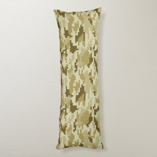 8-bits Pixel Digital Desert Camouflage / Camo Lichaamskussen (Achterkant (Verticaal))