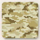 8-bits Pixel Digital Desert Camouflage / Camo Onderzetter (Voorkant)