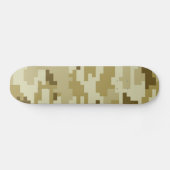 8-bits Pixel Digital Desert Camouflage / Camo Persoonlijk Skateboard (Horizontaal)
