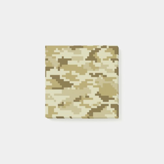 8-bits Pixel Digital Desert Camouflage / Camo Post-it® Notes (Voorkant)