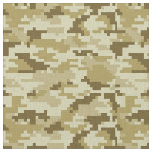 8-bits Pixel Digital Desert Camouflage / Camo Stof