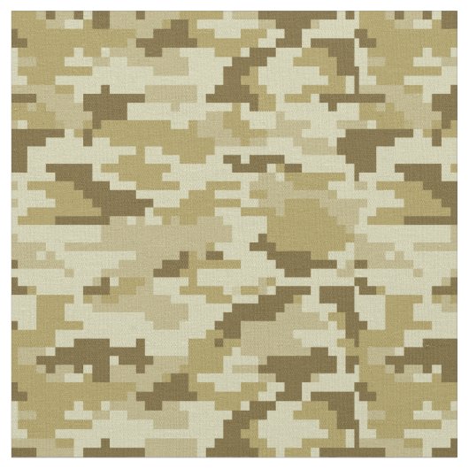 8-bits Pixel Digital Desert Camouflage / Camo Stof (Close Up)