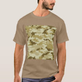 8-bits Pixel Digital Desert Camouflage / Camo T-shirt (Voorkant)