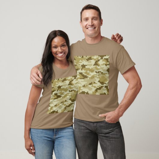 8-bits Pixel Digital Desert Camouflage / Camo T-shirt (Unisex)