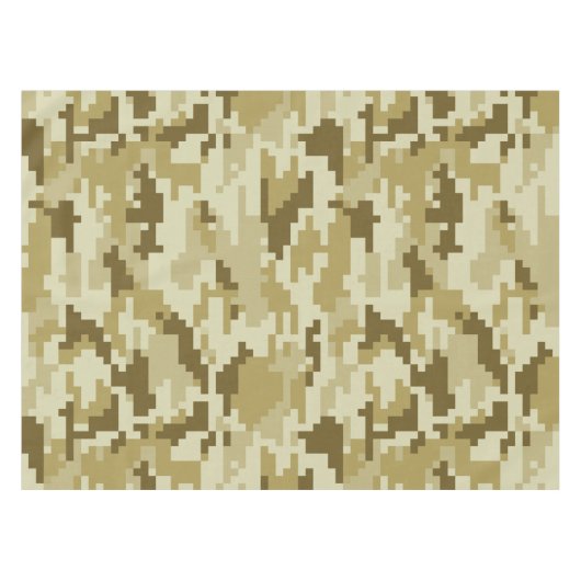 8-bits Pixel Digital Desert Camouflage / Camo Tafelkleed (Voorkant (Horizontaal))