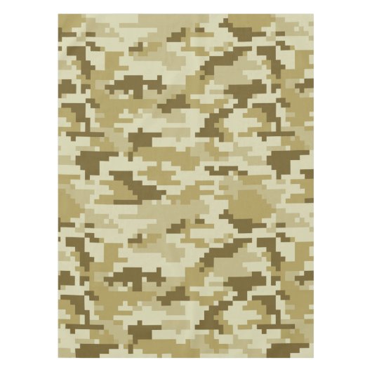 8-bits Pixel Digital Desert Camouflage / Camo Tafelkleed (Voorkant)