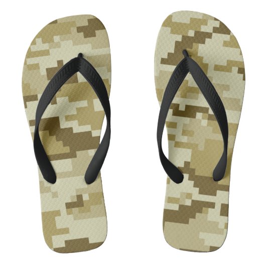 8-bits Pixel Digital Desert Camouflage / Camo Teenslippers (Voetbed)