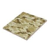 8-bits Pixel Digital Desert Camouflage / Camo Tegeltje (Zijkant)