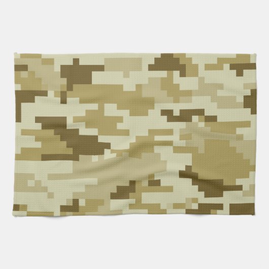 8-bits Pixel Digital Desert Camouflage / Camo Theedoek (Horizontaal)