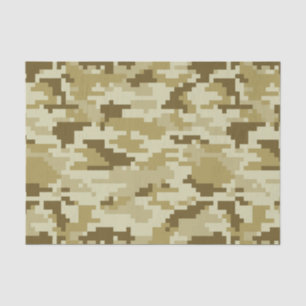 8-bits Pixel Digital Desert Camouflage / Camo Tissuepapier