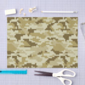8-bits Pixel Digital Desert Camouflage / Camo Tissuepapier (Craft)