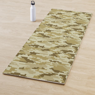 8-bits Pixel Digital Desert Camouflage / Camo Yogamat