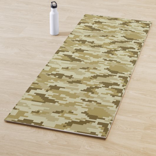 8-bits Pixel Digital Desert Camouflage / Camo Yogamat (In situ)