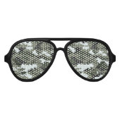 8-bits Pixel Digital Urban Camouflage / Camo Aviator Zonnebril (Voorkant)