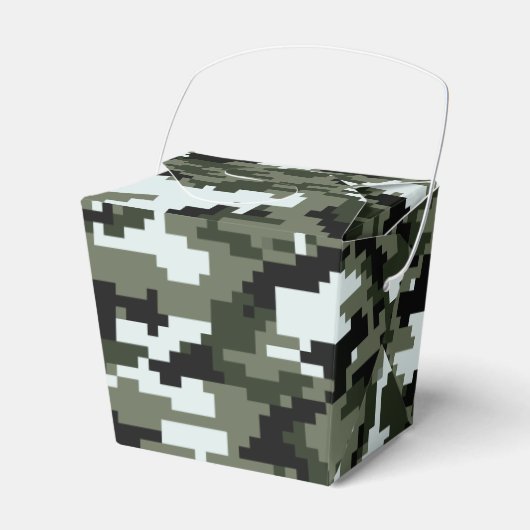 8-bits Pixel Digital Urban Camouflage / Camo Bedankdoosjes (Voorkant Zijde)