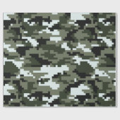 8-bits Pixel Digital Urban Camouflage / Camo Cadeaupapier (Vlak)