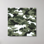 8-bits Pixel Digital Urban Camouflage / Camo Canvas Afdruk (Voorkant)