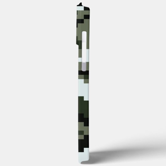 8-bits Pixel Digital Urban Camouflage / Camo Case-Mate iPhone Case (Achterkant / Links)