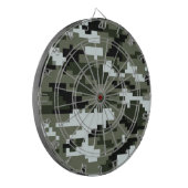 8-bits Pixel Digital Urban Camouflage / Camo Dartbord (Voorkant Links)