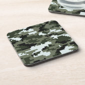 8-bits Pixel Digital Urban Camouflage / Camo Drankjes Onderzetter (Linkerzijde)