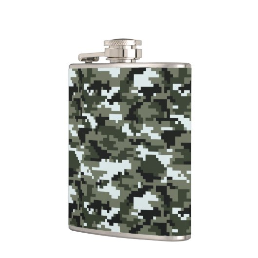8-bits Pixel Digital Urban Camouflage / Camo Heupfles (Links)