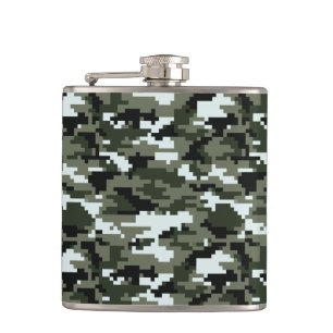 8-bits Pixel Digital Urban Camouflage / Camo Heupfles