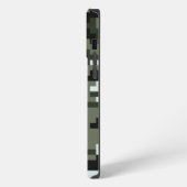 8-bits Pixel Digital Urban Camouflage / Camo iPhone Hoesje (Linkerkant)