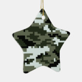 8-bits Pixel Digital Urban Camouflage / Camo Keramisch Ornament (Rechts)