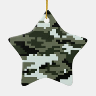 8-bits Pixel Digital Urban Camouflage / Camo Keramisch Ornament