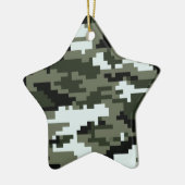 8-bits Pixel Digital Urban Camouflage / Camo Keramisch Ornament (Links)