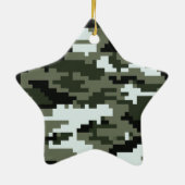8-bits Pixel Digital Urban Camouflage / Camo Keramisch Ornament (Achterkant)