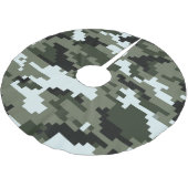 8-bits Pixel Digital Urban Camouflage / Camo Kerstboom Rok (Gekanteld)