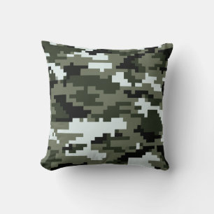 8-bits Pixel Digital Urban Camouflage / Camo Kussen