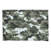8-bits Pixel Digital Urban Camouflage / Camo Kussensloop (Voorkant)