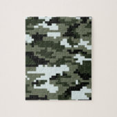 8-bits Pixel Digital Urban Camouflage / Camo Legpuzzel (Verticaal)