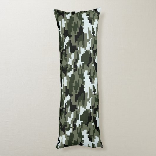 8-bits Pixel Digital Urban Camouflage / Camo Lichaamskussen (Achterkant (Verticaal))