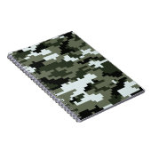 8-bits Pixel Digital Urban Camouflage / Camo Notitieboek (Rechterzijde)