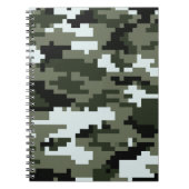 8-bits Pixel Digital Urban Camouflage / Camo Notitieboek (Voorkant)
